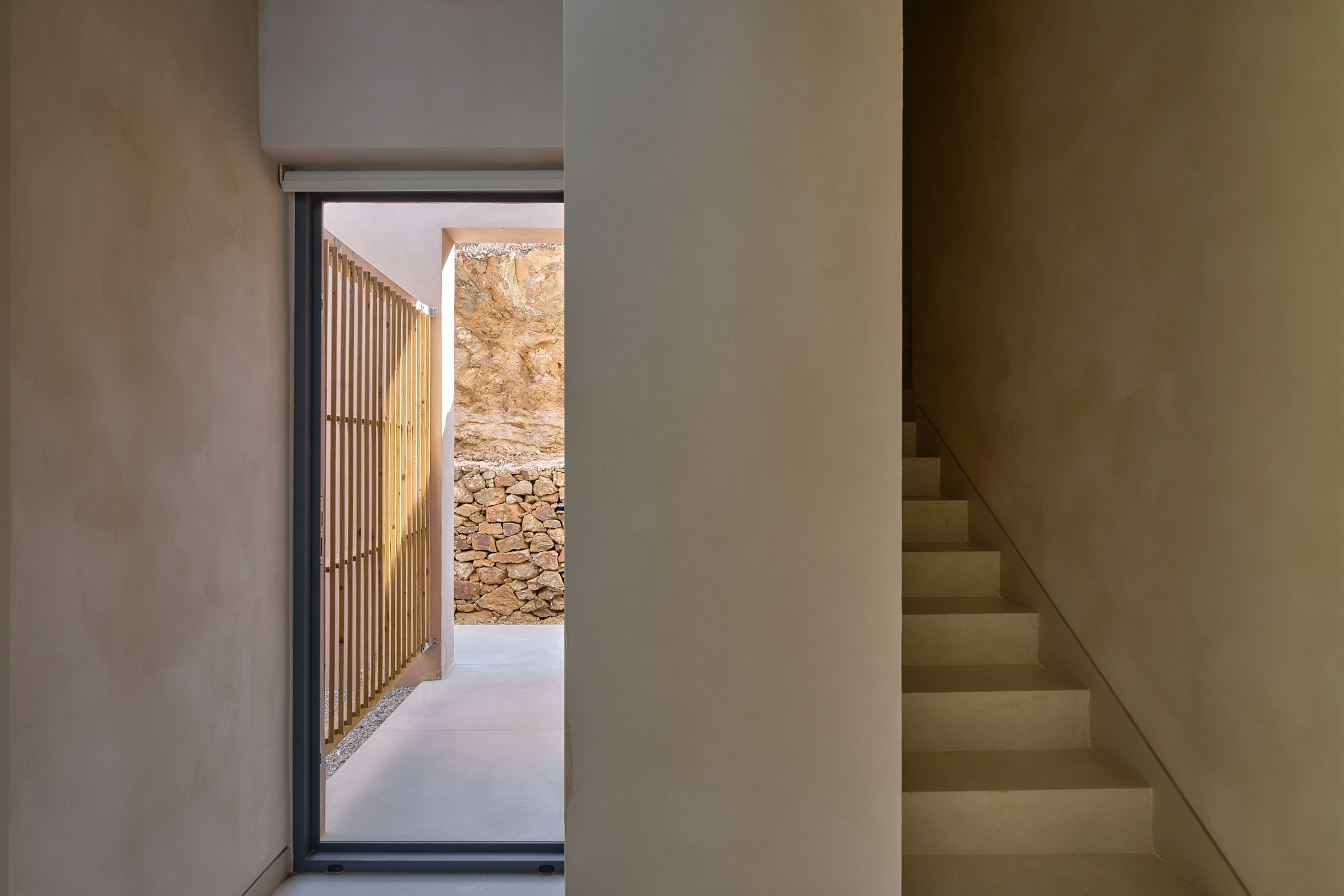Stair Case leading to the 1st floor bedroom.