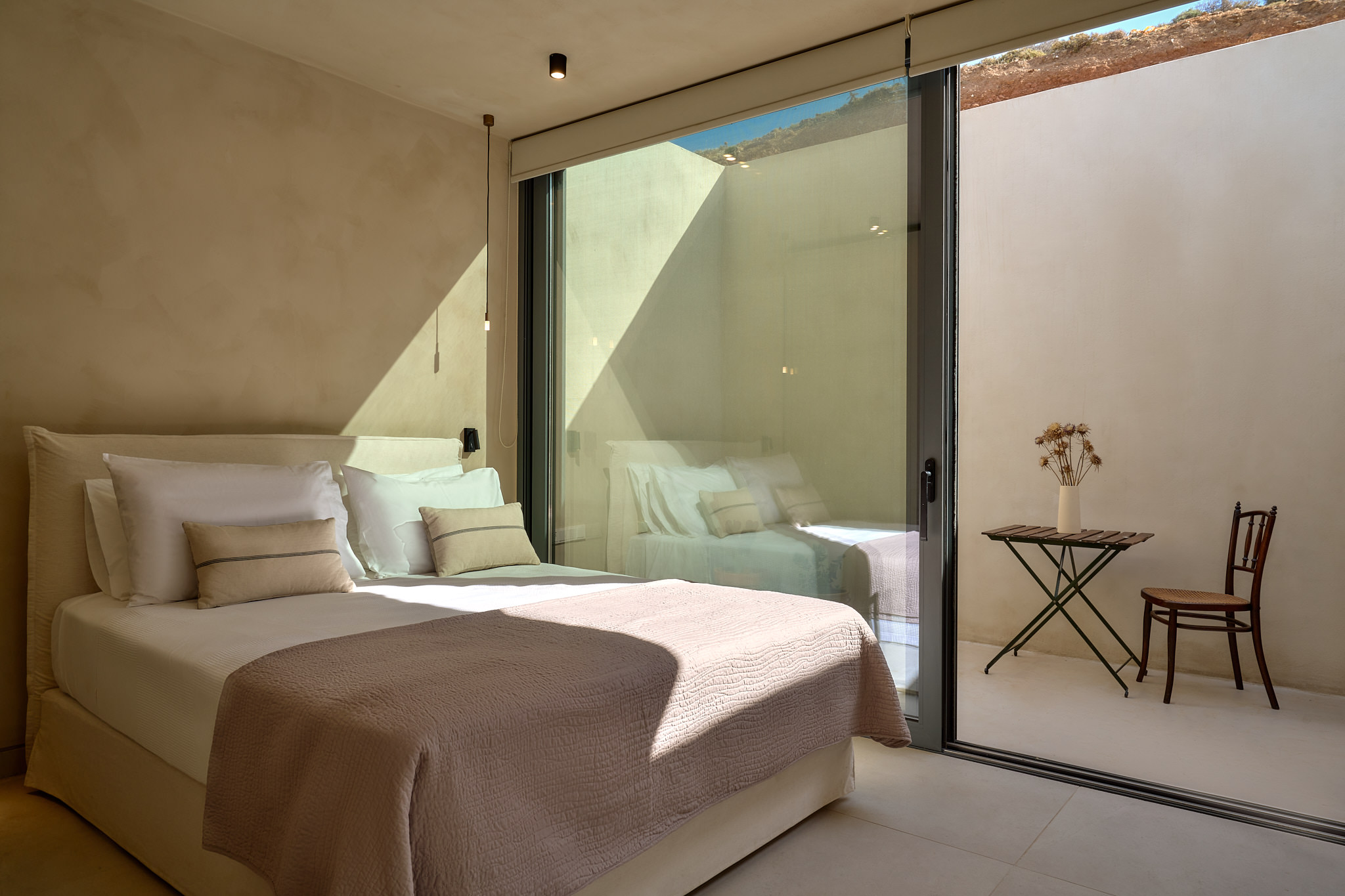 Double bedroom featured in the "2nd suite", featuring a Queen Size Bed.