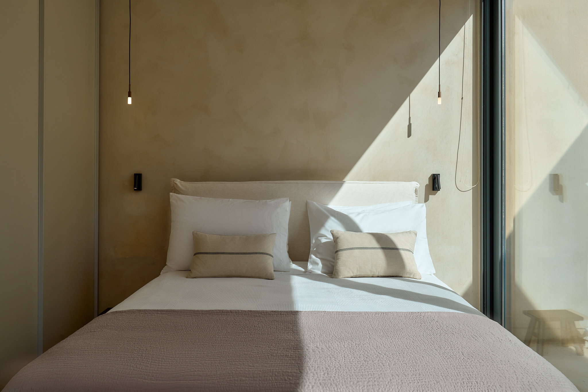 Double bedroom featured in the "2nd suite", featuring a Queen Size Bed.