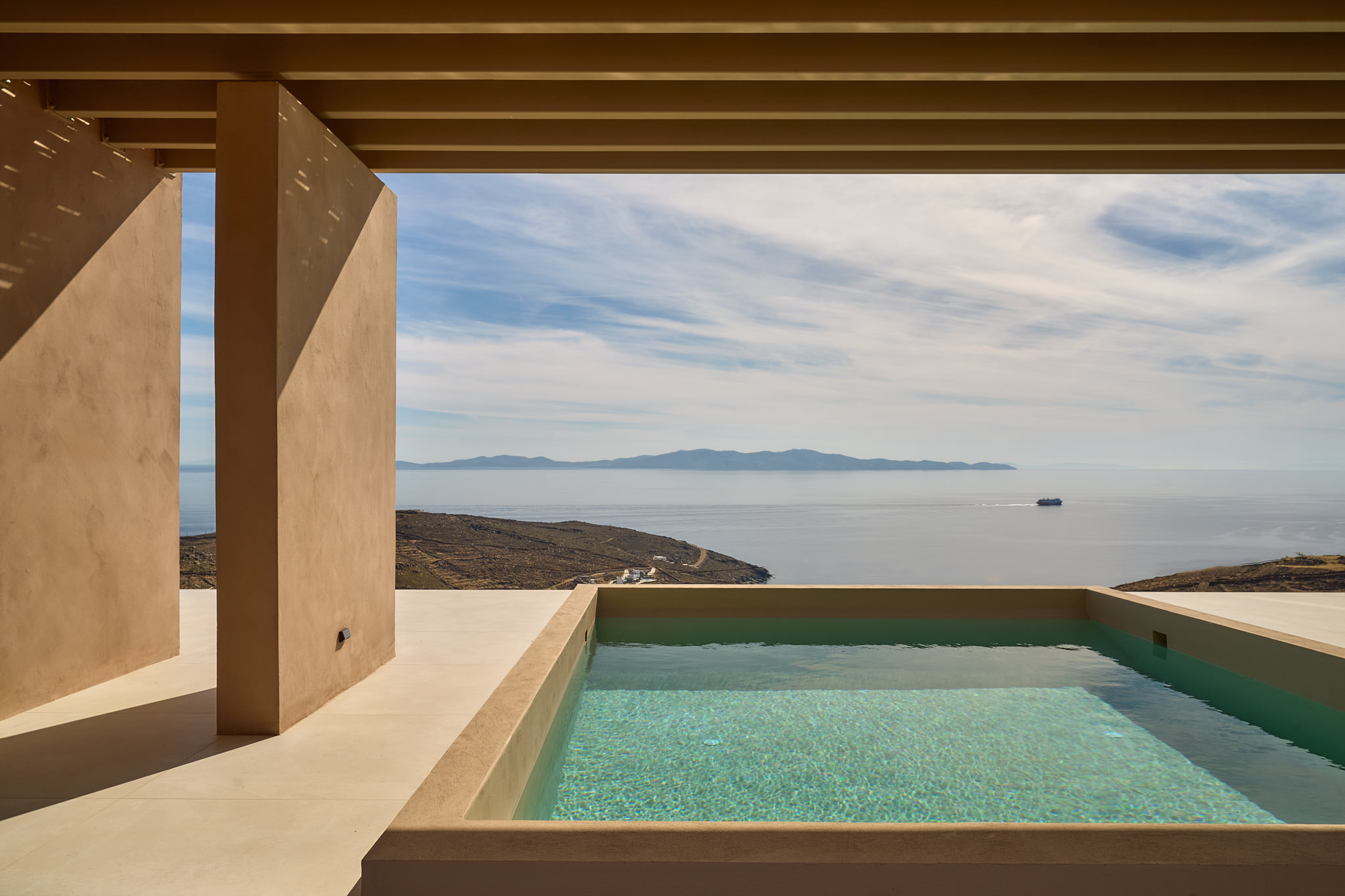 Overlooking the Aegean Sea, this is one of the very best villas, Tinos Island has to offer.