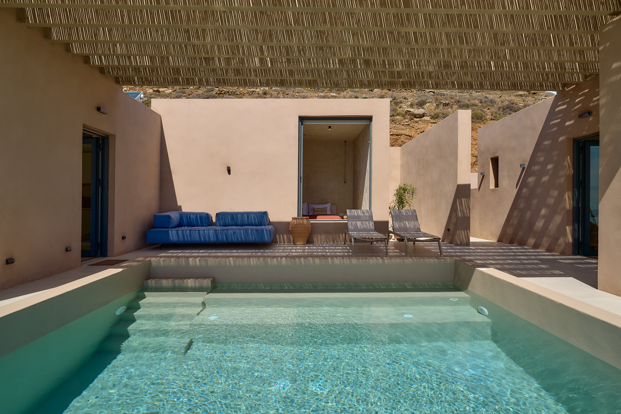 Sophisticated 30m2 Pool surroundings offering a sense of tranquility