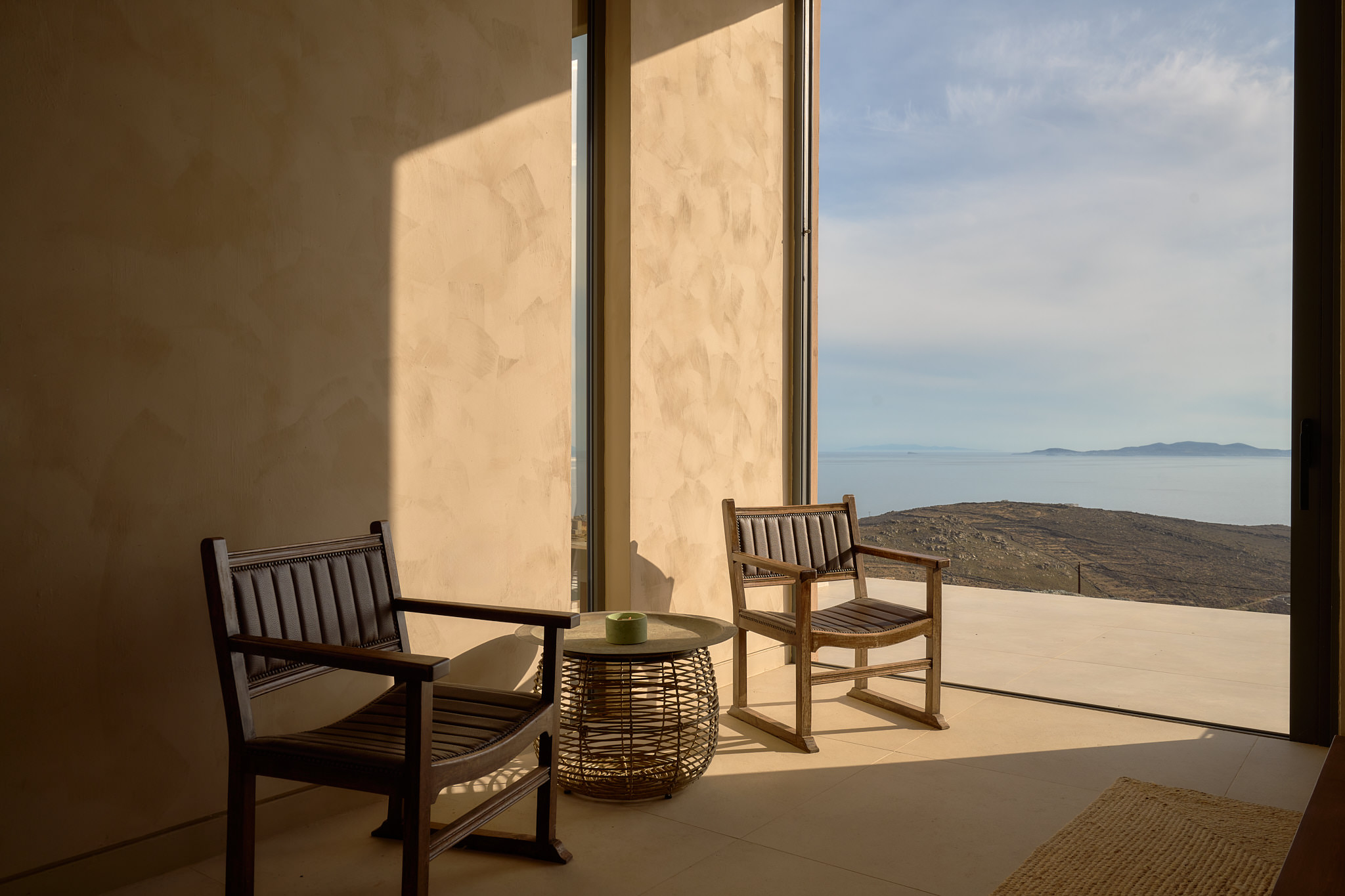 Overlooking seaviews