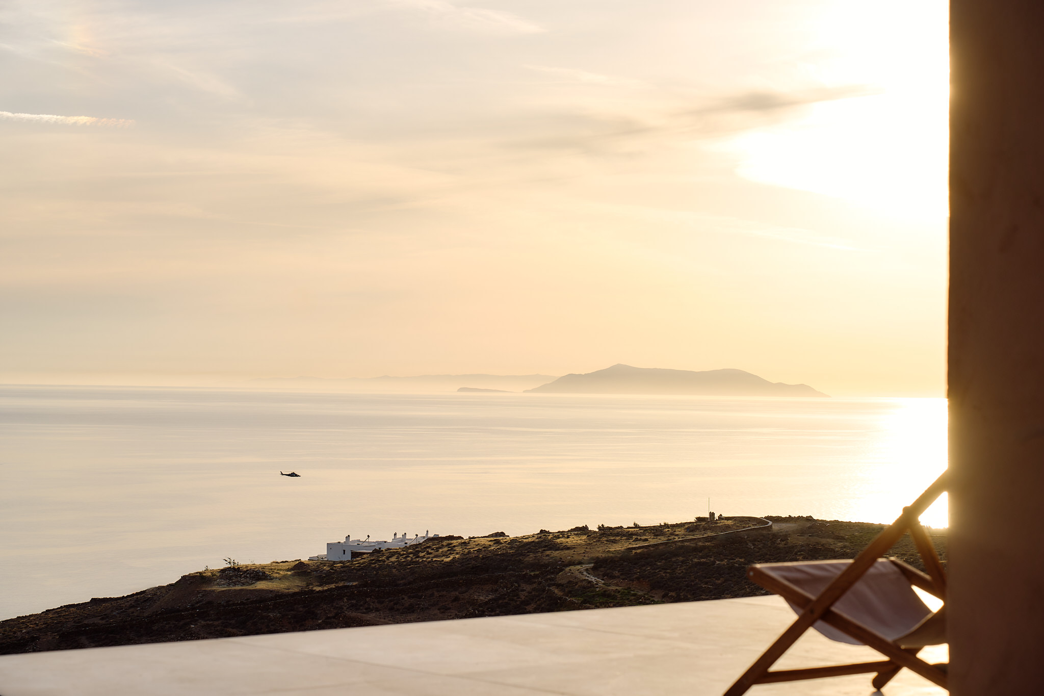 Overlooking the Aegean Sea.